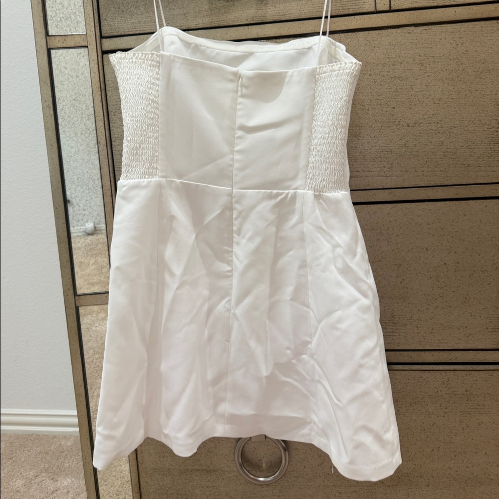 Amanda Uprichard Fae Rose Dress in Ivory - Picture 2 of 4
